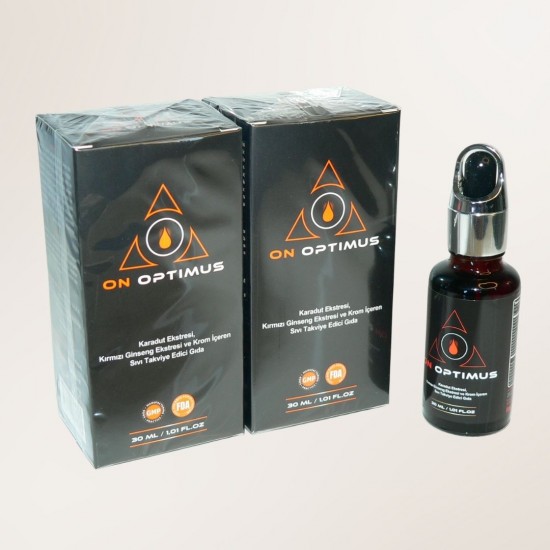 On Optimus Karadut Ekstresi,Kırmızı Ginseng Ekstresi ve Krom İçeren Sıvı Takviye Edici Gıda 2 li paket
